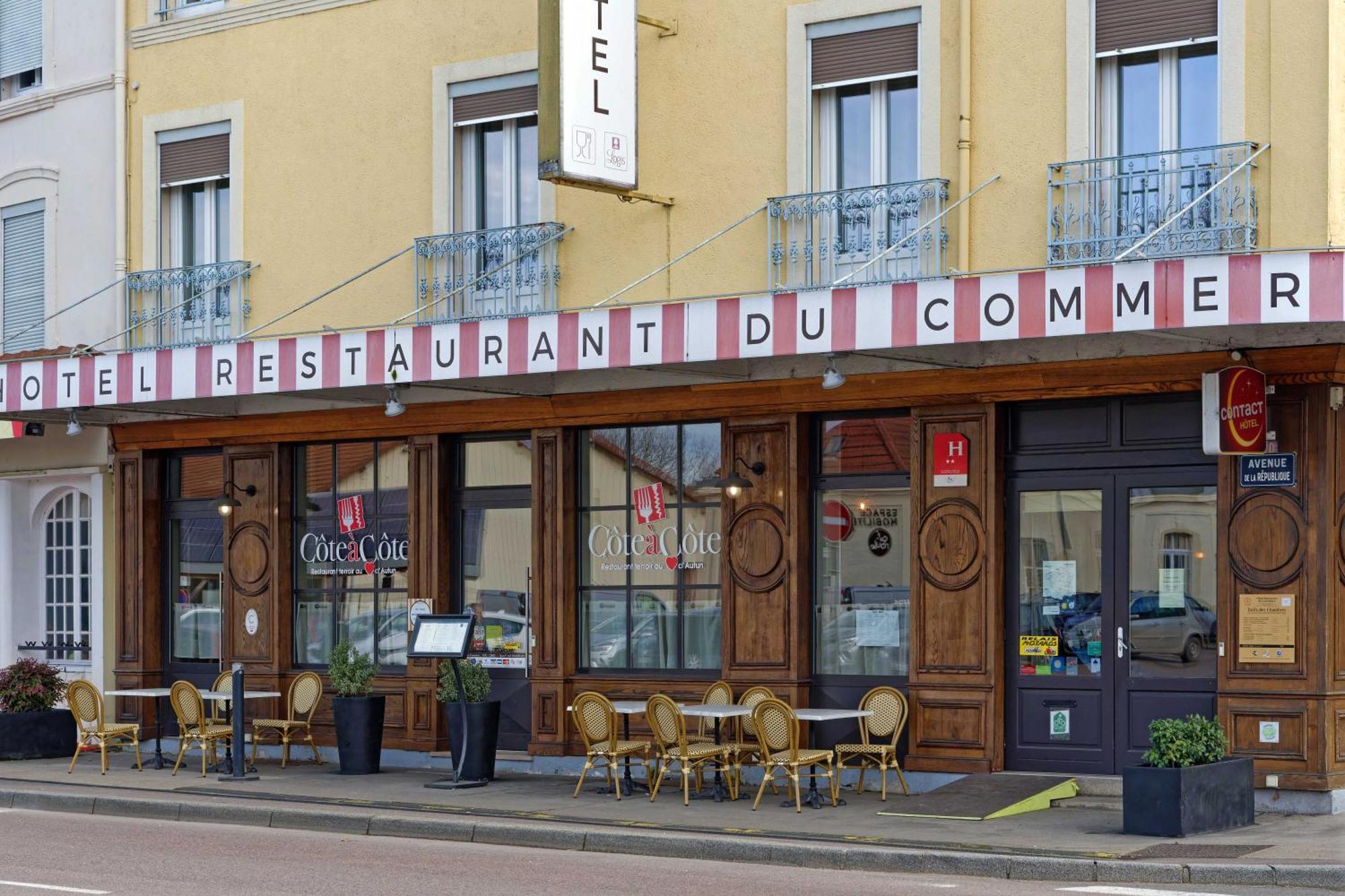 Hotel Le Terminus Et Son Restaurant Cote A Cote Autun Exterior foto